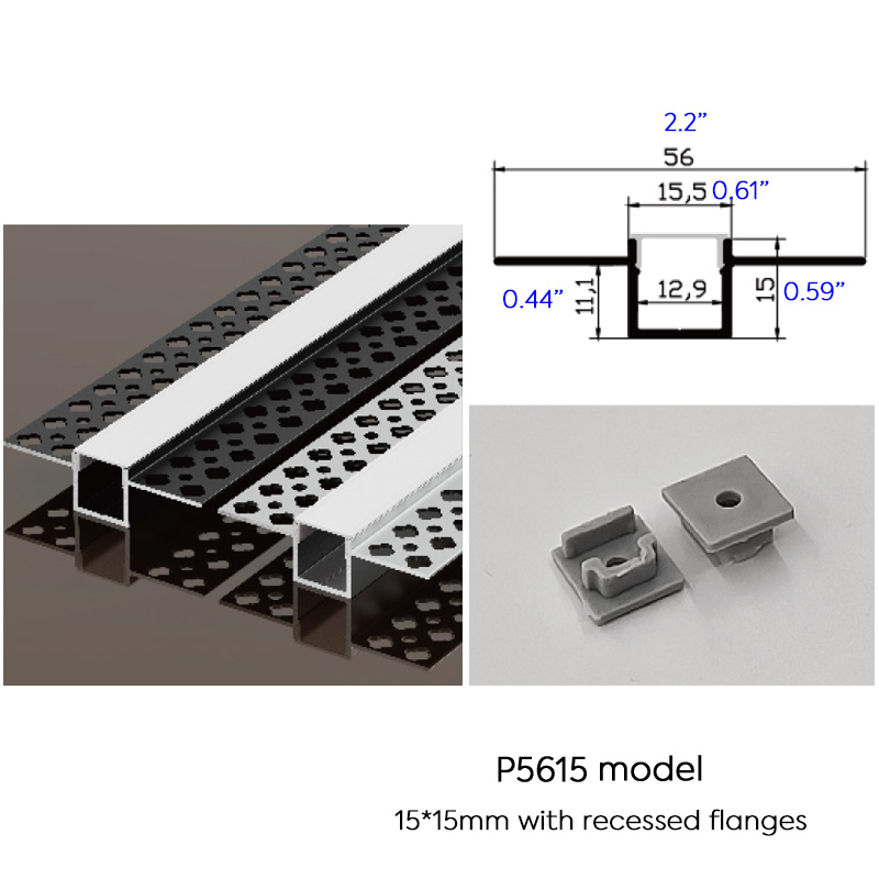 Plaster In LED Lights Black Recessed LED Channel For 12mm Addressable LED Strips Plaster In LED Lights Black Recessed LED Channel For 12mm Addressable LED Strips
